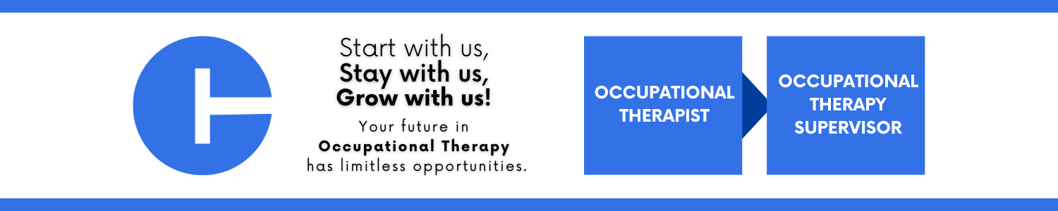 Career progression pathway within the State of Connecticut: starting with Occupational Therapist and ending at Occupational Therapy Supervisor. 