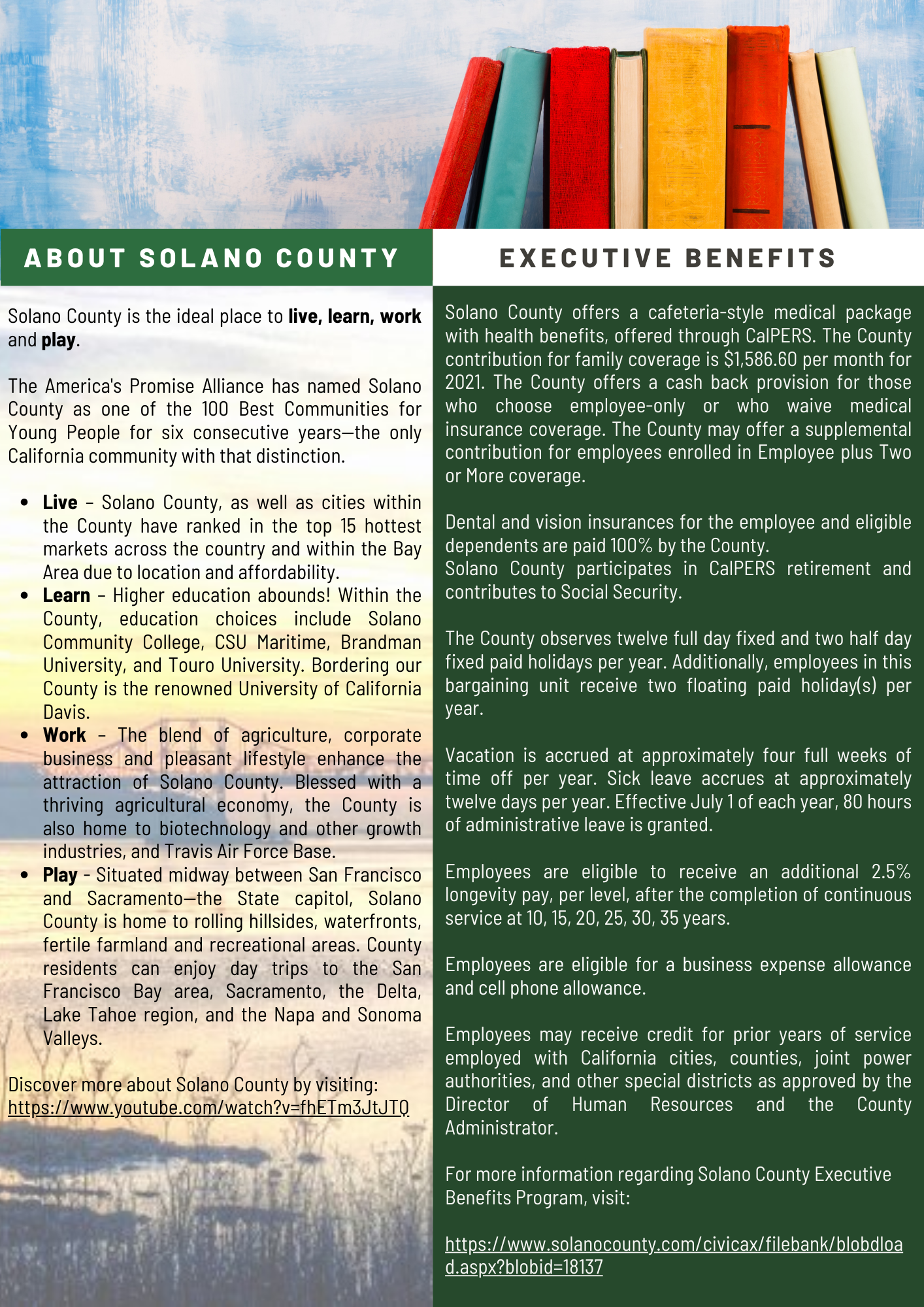Job Announcement: Deputy Director of Library Services - County of Solano