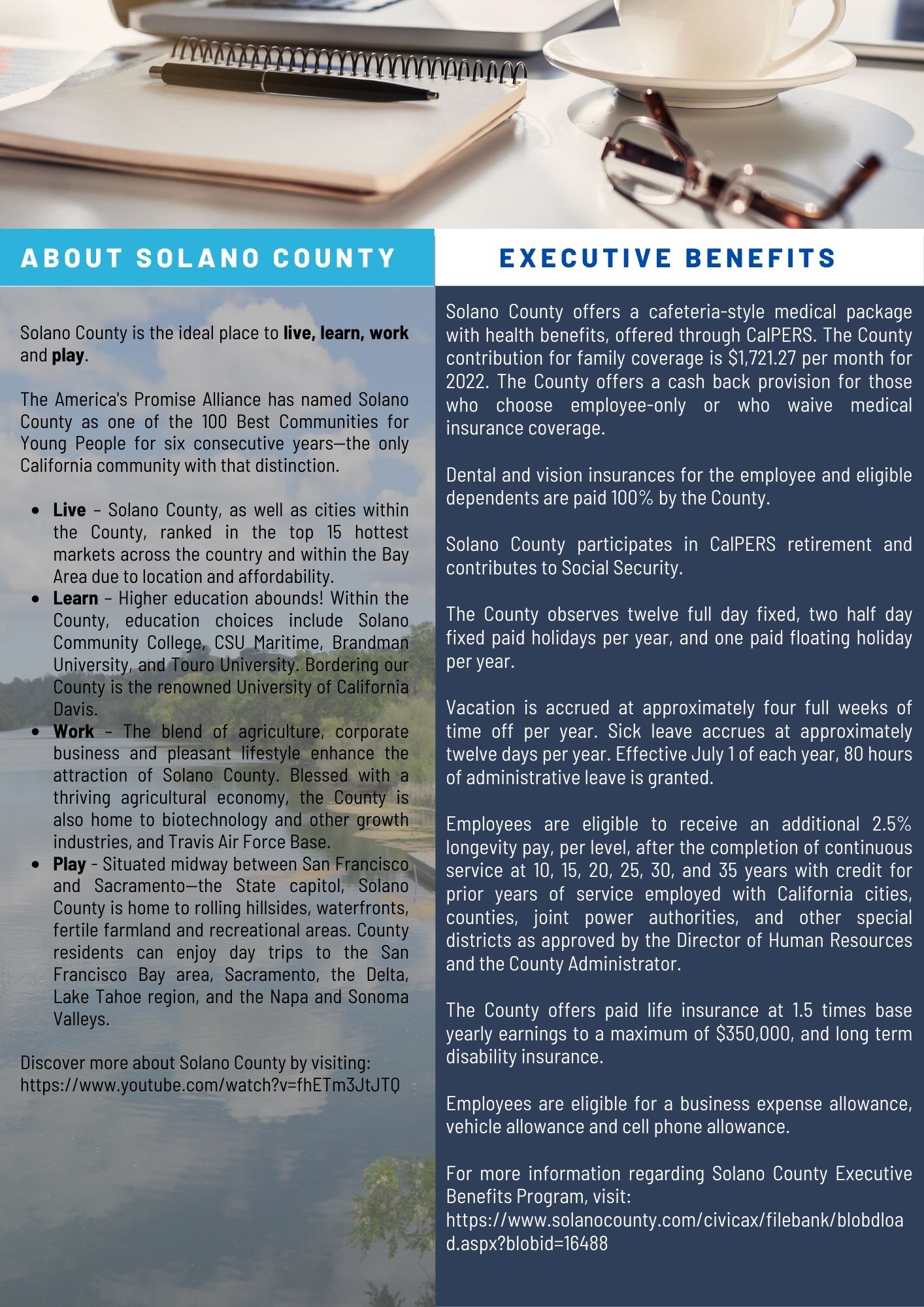 Job Announcement: Assistant County Administrator - County of Solano
