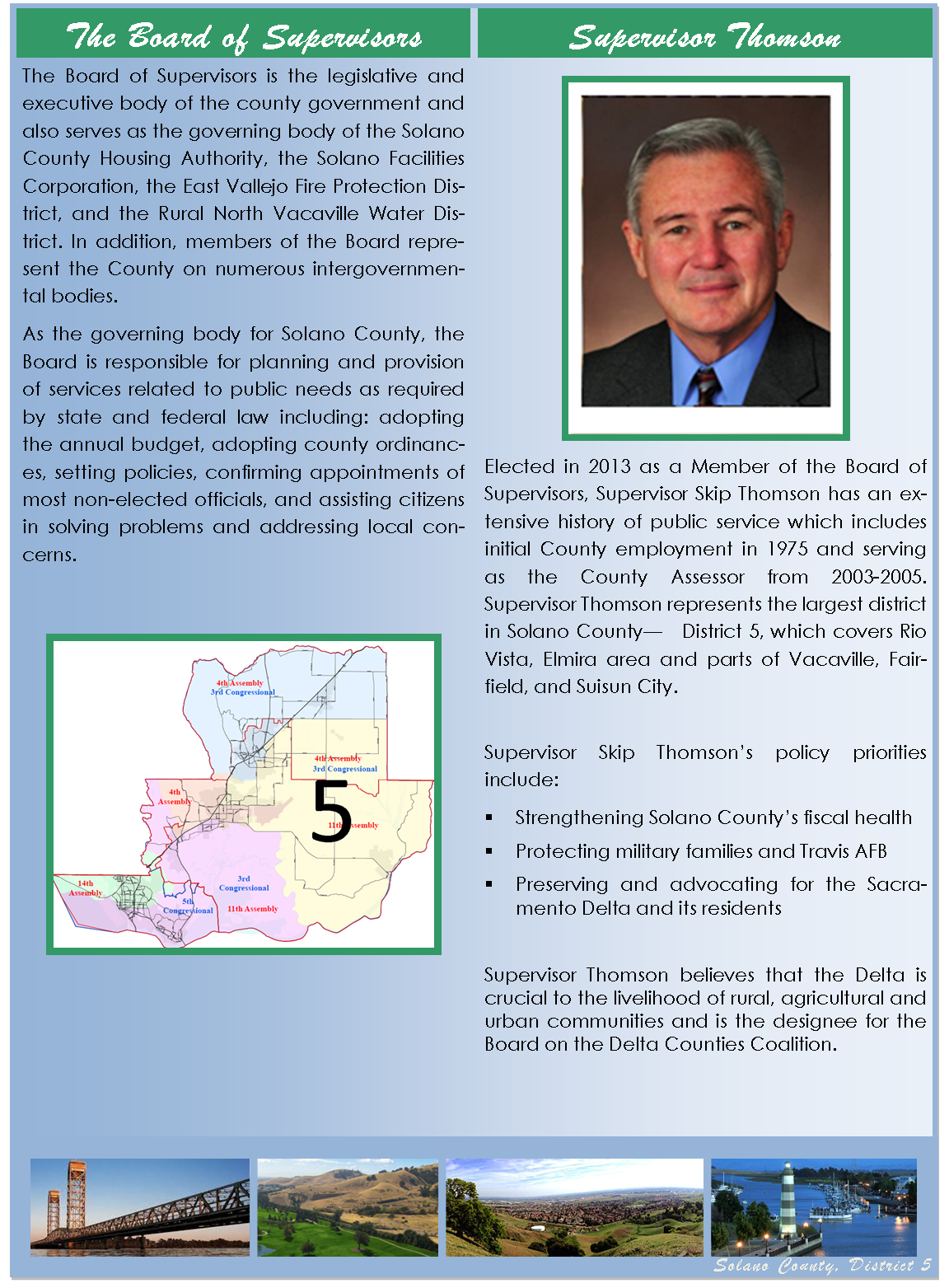 County of Solano Job Announcement Board of Supervisors Aide