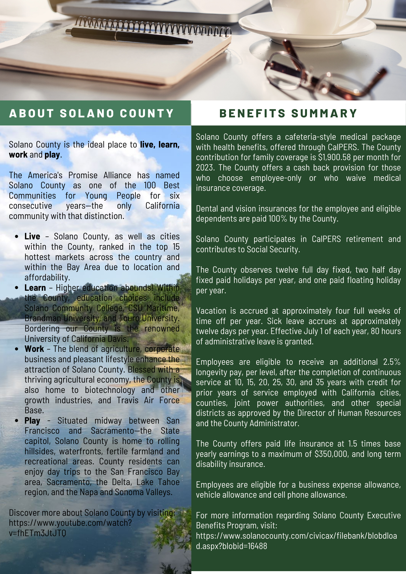 Job Announcement: Board of Supervisors Aide - County of Solano